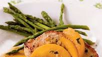 Pork Chops with Bourbon-Peach Sauce Pork Chops with Bourbon-Peach Sauce