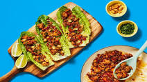 One-Pan Sweet Chili Turkey Lettuce Wraps with Bell Pepper & Candied Peanuts One-Pan Sweet Chili Turkey Lettuce Wraps with Bell Pepper & Candied Peanuts