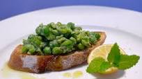 Bruschetta with Mashed Peas Bruschetta with Mashed Peas