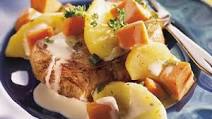 Skillet Pork, Apples and Sweet Potatoes Skillet Pork, Apples and Sweet Potatoes