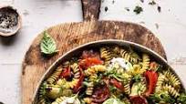 Antipasto Pasta Salad with Herby Parmesan Vinaigrette. Antipasto Pasta Salad with Herby Parmesan Vinaigrette.