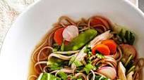 Soba Noodles with Spring Vegetables Soba Noodles with Spring Vegetables