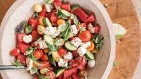 Watermelon Tomato Caprese Salad Watermelon Tomato Caprese Salad