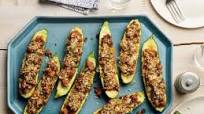 Sausage-Stuffed Zucchini Boats Sausage-Stuffed Zucchini Boats