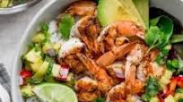 Shrimp Bowls with Coconut Cilantro Lime Rice and Pineapple Salsa Shrimp Bowls with Coconut Cilantro Lime Rice and Pineapple Salsa