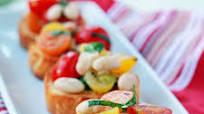 Cherry Tomato & White Bean Bruschetta Cherry Tomato & White Bean Bruschetta