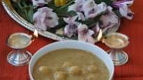 Kudumulu in Sweet potato and poppy-seed gravy Kudumulu in Sweet potato and poppy-seed gravy
