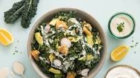 Kale Caesar Salad with FAGE Total Caesar Dressing Kale Caesar Salad with FAGE Total Caesar Dressing