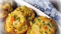 Twice Baked Potatoes with Leeks & Cheese Twice Baked Potatoes with Leeks & Cheese