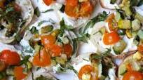 Zucchini Bruschetta with Lemon, Basil and Sweet Tomatoes Zucchini Bruschetta with Lemon, Basil and Sweet Tomatoes