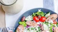 Greek Salad with Creamy Balsamic Vinaigrette Greek Salad with Creamy Balsamic Vinaigrette