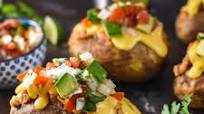 Nacho-Style Baked Potatoes Recipe Nacho-Style Baked Potatoes Recipe