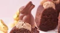 Chocolate Easter Bundt Cake with Bunnies Chocolate Easter Bundt Cake with Bunnies