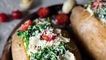 Low FODMAP Baked Stuffed Potatoes Low FODMAP Baked Stuffed Potatoes