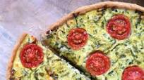 Courgette quiche met feta en kruiden Courgette quiche met feta en kruiden