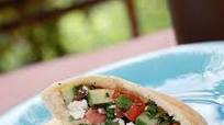 Hummus Pitas With Feta-Olive Salsa Hummus Pitas With Feta-Olive Salsa