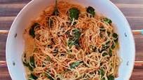 Garlic Spinach Spaghetti Garlic Spinach Spaghetti