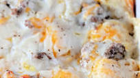 Biscuits and Gravy Casserole Biscuits and Gravy Casserole