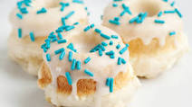 Baked Vanilla Doughnuts with Vanilla Glaze Baked Vanilla Doughnuts with Vanilla Glaze