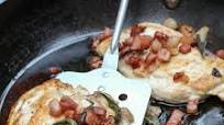 Pan-fried Chicken with Pancetta and garlic Pan-fried Chicken with Pancetta and garlic