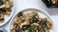 One Pot Creamy Mushroom Rice One Pot Creamy Mushroom Rice