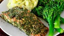 Caper & Herb Crusted Sockeye Salmon Caper & Herb Crusted Sockeye Salmon