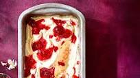 Strawberry jam ripple ice cream Strawberry jam ripple ice cream