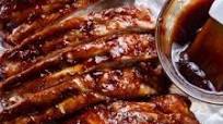 Costillas a la barbacoa en olla de cocción lenta Costillas a la barbacoa en olla de cocción lenta