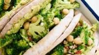 Lemony Broccoli, Chickpea & Avocado Pita Sandwiches Lemony Broccoli, Chickpea & Avocado Pita Sandwiches