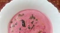 Beetroot raita with flavoured tadka Beetroot raita with flavoured tadka