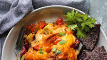 Vegetarian Slow Cooker Enchilada Casserole Vegetarian Slow Cooker Enchilada Casserole