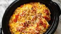 Cheesy Green Chile Chicken Crock Pot Enchiladas Cheesy Green Chile Chicken Crock Pot Enchiladas
