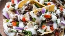 Beefy Blue Cheese Nachos Beefy Blue Cheese Nachos