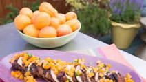 Grilled Pork Tenderloin and Apricot-Serrano Salsa Grilled Pork Tenderloin and Apricot-Serrano Salsa
