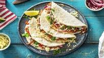 Pork Carnitas Tacos with Pickled Onion and Monterey Jack Cheese Pork Carnitas Tacos with Pickled Onion and Monterey Jack Cheese