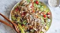 Greek Salad with Feta and Herb Chicken Greek Salad with Feta and Herb Chicken