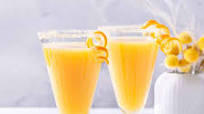 Non alcoholic Mimosa Mocktail Non alcoholic Mimosa Mocktail