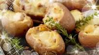 Ham Stuffed Baked Potatoes with Cheese Ham Stuffed Baked Potatoes with Cheese