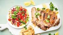 Middle eastern lamb with loaded baba ghanoush recipe Middle eastern lamb with loaded baba ghanoush recipe