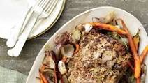 Mustard-and-Lemon-Glazed Pork with Roasted Vegetables Mustard-and-Lemon-Glazed Pork with Roasted Vegetables