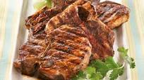 Southwestern Grilled Pork Chops with Peach Salsa Southwestern Grilled Pork Chops with Peach Salsa
