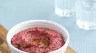 Beetroot & Horseradish Hummus Dip with No-no Corn Sesame Flatbreads Beetroot & Horseradish Hummus Dip with No-no Corn Sesame Flatbreads