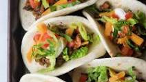 Beef Tacos with Refried Beans Beef Tacos with Refried Beans