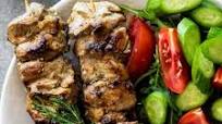 Greek pork souvlaki Greek pork souvlaki
