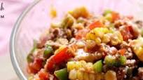 Chopped Taco Salad with Peppers, Beef & Corn Chopped Taco Salad with Peppers, Beef & Corn