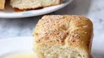 Thick Focaccia Bread with Garlic and Cheese Dipping Oil Thick Focaccia Bread with Garlic and Cheese Dipping Oil