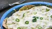 Sausage Enchilada Casserole with Creamy Salsa Verde Sausage Enchilada Casserole with Creamy Salsa Verde