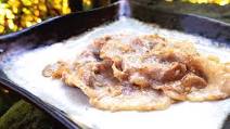 Pork in Sake Lees (reused sake lees mixture from Cucumber Pickled in Sake Lees) Pork in Sake Lees (reused sake lees mixture from Cucumber Pickled in Sake Lees)