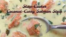 Slow Cooker Coconut Curry Salmon Stew (Paleo/Whole30) Slow Cooker Coconut Curry Salmon Stew (Paleo/Whole30)