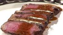 Java Crusted New York Steak with Stout Glaze Java Crusted New York Steak with Stout Glaze